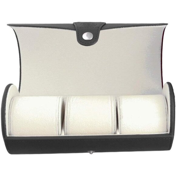 Travel Watch Case Roll Organizer for Men | Vegan Faux Leather Watch Display Case - Picture 7 of 8